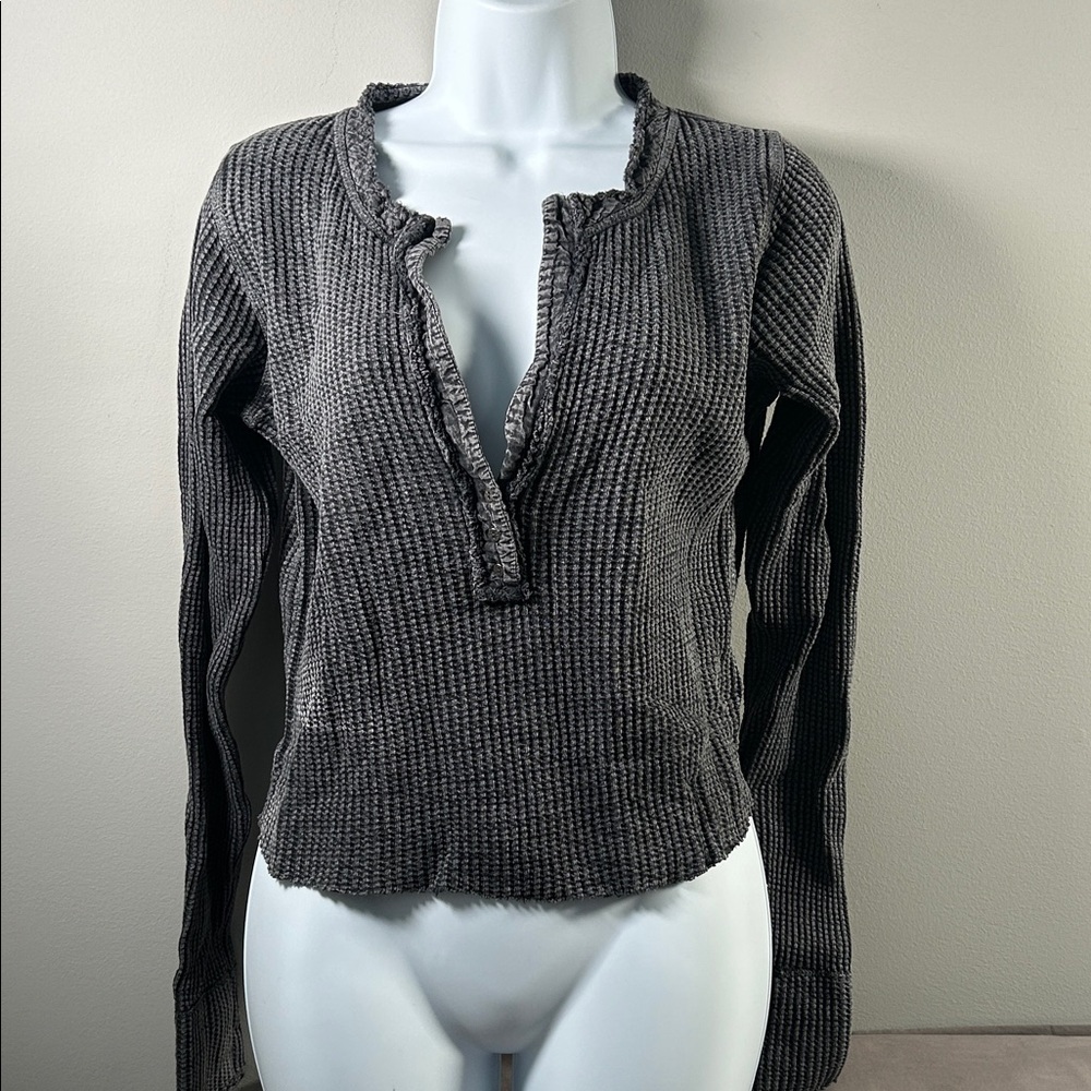 FP One Gray Long Sleeve Top